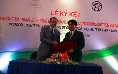 Pháp hỗ trợ Hà Nội lắp đặt trạm quan trắc không khí